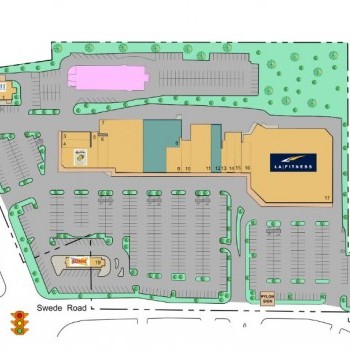 Plan of mall Swede Square Shopping Center