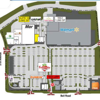 Plan of mall Talavi Towne Centre