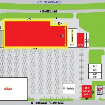 Plan of mall Tampa Plaza