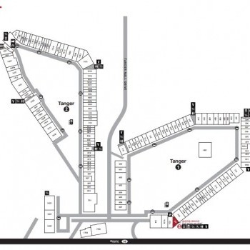 Plan of mall Tanger Outlet Center - Riverhead