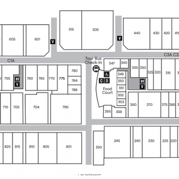 Plan of mall Tanger Outlets Houston