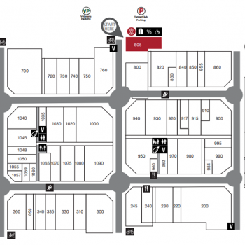 Plan of mall Tanger Outlets Southaven