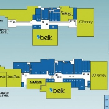 Plan of mall Tanglewood Mall