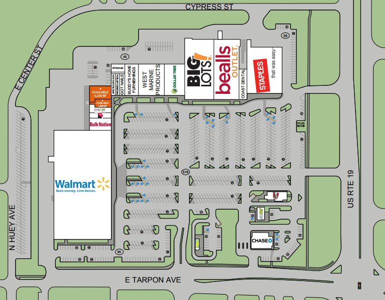 Tarpon Square store list, hours, (location Tarpon Springs, Florida