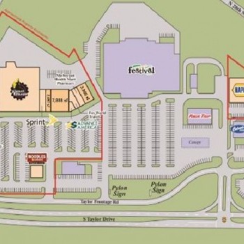 Plan of mall Taylor Heights