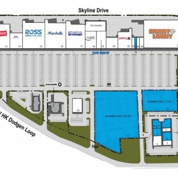 Plan of mall Temple Towne Center