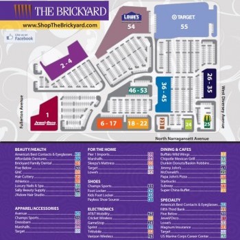 Plan of mall The Brickyard