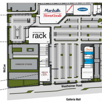 Plan of mall The Center At Post Oak