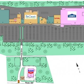 Plan of mall The Commons