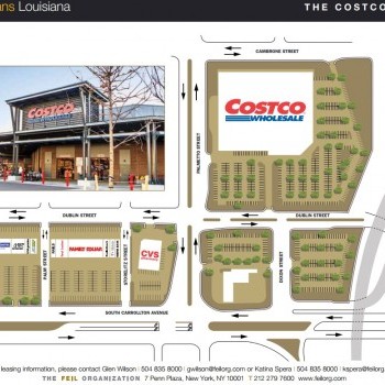 Plan of mall The Costco Center