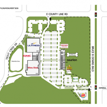 Plan of mall The Cypress