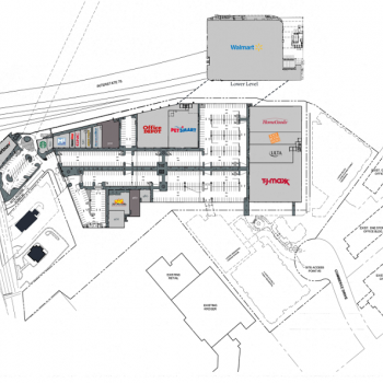 Plan of mall The District at Howell Mill