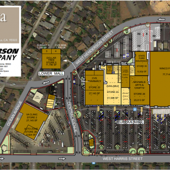 Plan of mall The Eureka Mall