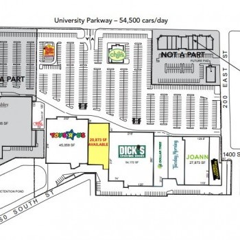 Plan of mall The Family Center at Orem