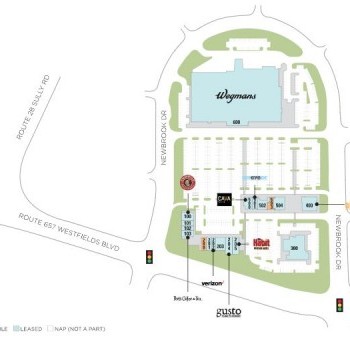 Plan of mall The Field at Commonwealth