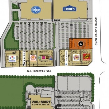 Plan of mall Prosper Plaza
