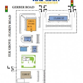 Plan of mall The Grove - Sacramento