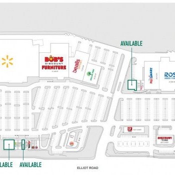 Plan of mall The Groves Power Center