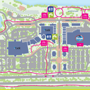 Plan of mall Shelter Cove Towne Center (The Mall at Shelter Cove)