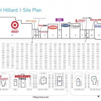 Plan of mall The Market At Hilliard