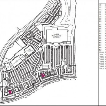 Plan of mall The Marketplace at Highland Village