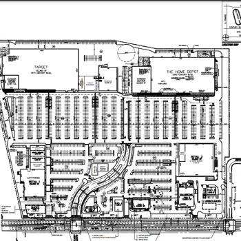 Plan of mall The Marketplace at Hollywood Park