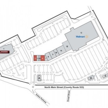 Plan of mall The Marketplace at Manville