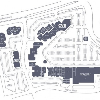 Plan of mall The Marketplace Shopping Center