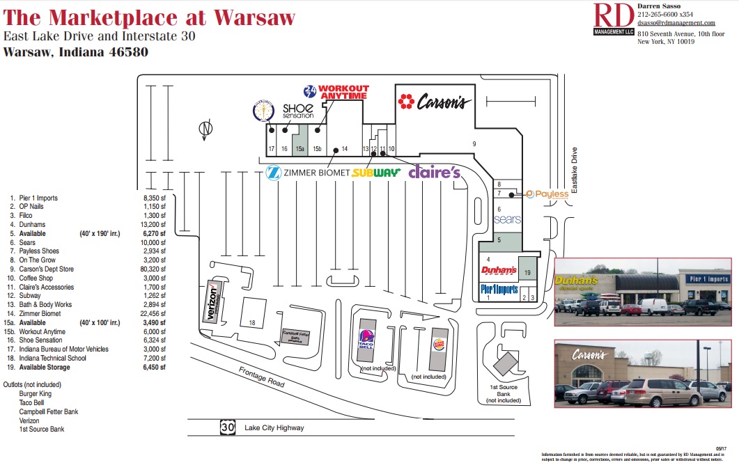 The Marketplace at Warsaw - store list, hours, (location: Warsaw