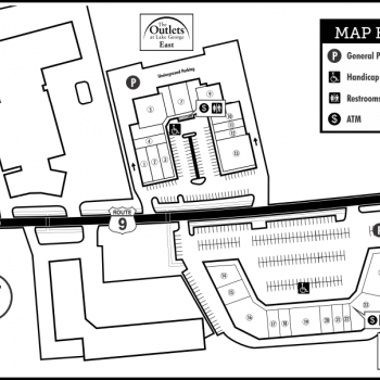 Plan of mall The Outlets at Lake George