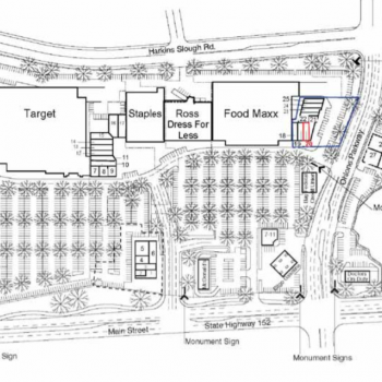 Plan of mall The Overlook Shopping Center