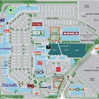 Plan of mall The Palms at Town & Country 