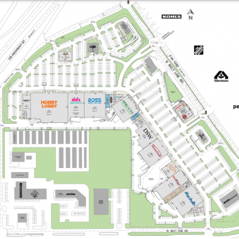 Plan of mall The Plaza at Cedar Hill