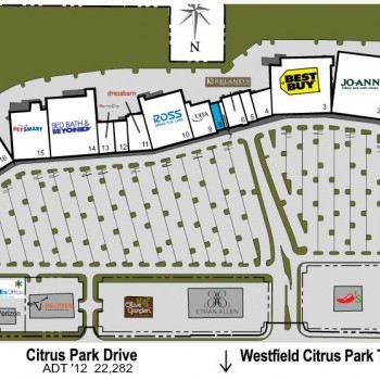 Plan of mall The Plaza at Citrus Park