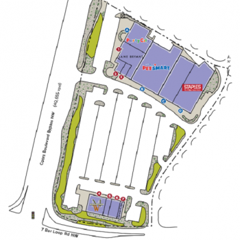 Plan of mall The Plaza at Cottonwood