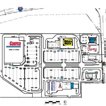 Plan of mall The Plaza At SouthPark