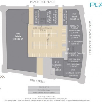 Plan of mall The Plaza Midtown