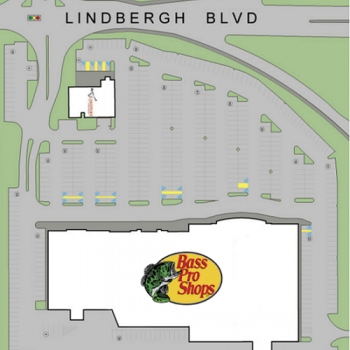 Plan of mall The Plaza & Shoppes at Sunset Hills