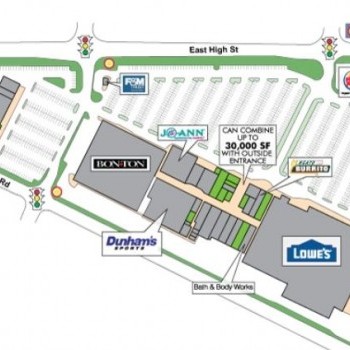 Plan of mall The Point at Carlisle Plaza