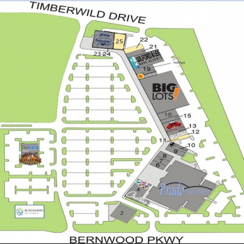 Plan of mall The Prado At Spring Creek,