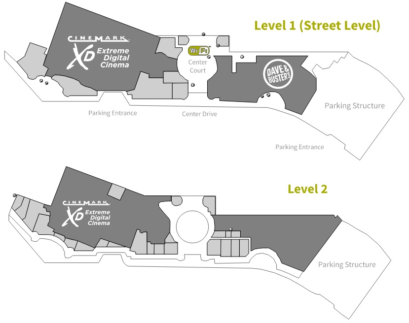 The Promenade at Howard Hughes Center store list, hours, (location