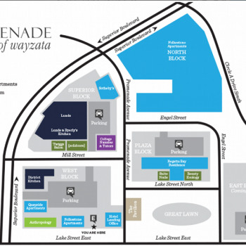 Plan of mall The Promenade of Wayzata