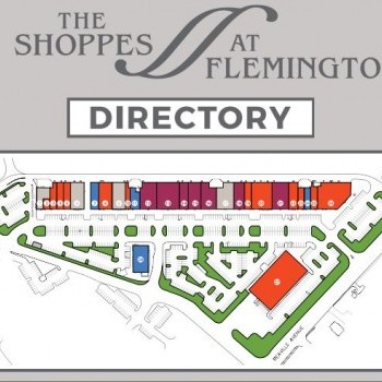 Plan of mall The Shoppes at Flemington