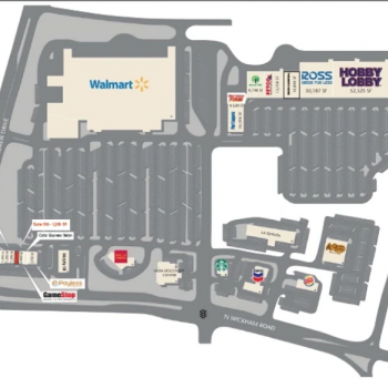 Plan of mall The Shoppes At Lake Andrew
