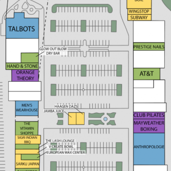 Plan of mall The Shoppes At North Brunswick
