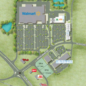 Plan of mall The Shoppes at Rivercrest
