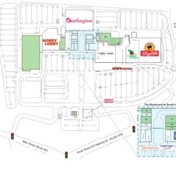 Plan of mall The Shoppes at South Hills