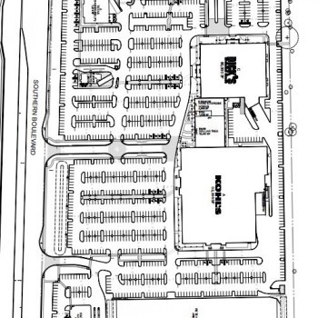 Plan of mall The Shoppes at Southern Palms