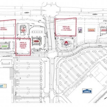 Plan of mall The Shoppes at Spring Creek