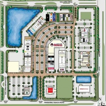 Plan of mall The Shoppes at Vanderbilt